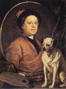 William Hogarth Self-Portrait oil painting artist